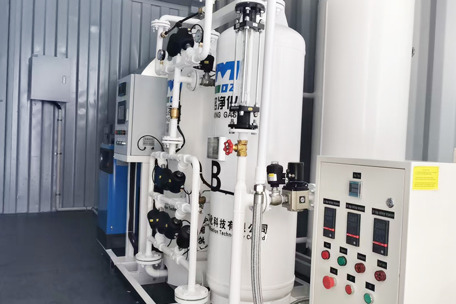 Konttrizoitu 10 kuutiometrin happigeneraattori